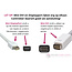 Mini DisplayPort - DisplayPort adapter - 90° gedraaid - versie 1.2 (4K 60 Hz) / wit