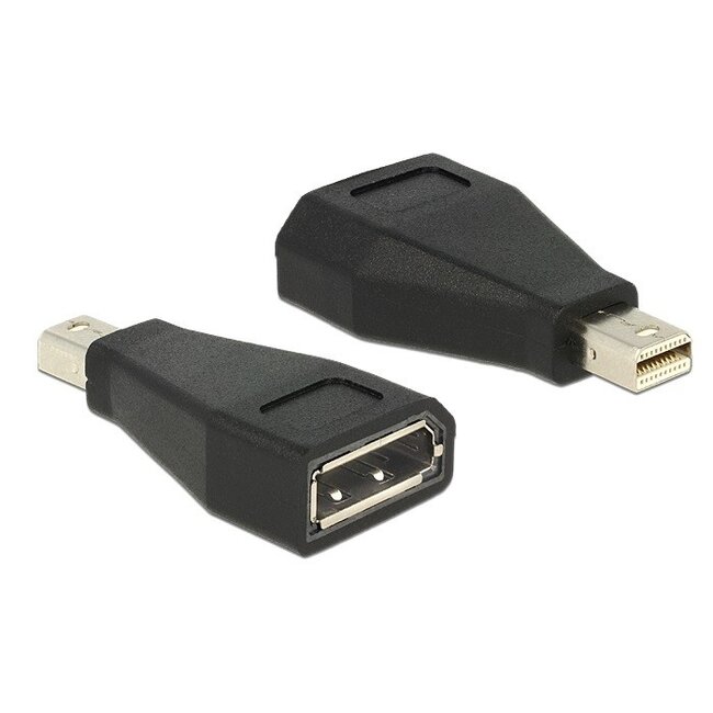Mini DisplayPort - DisplayPort adapter - versie 1.2 (4K 60 Hz) / zwart