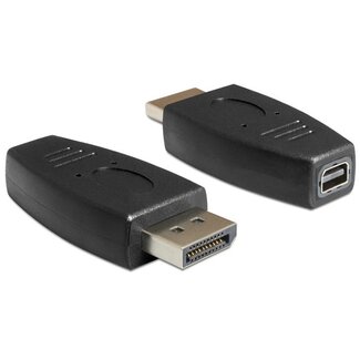 S-Impuls DisplayPort - Mini DisplayPort adapter - versie 1.2 (4K 60 Hz) / zwart