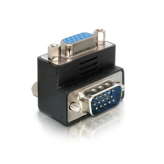 InLine VGA (m) - VGA (v) adapter - 90° haaks naar boven
