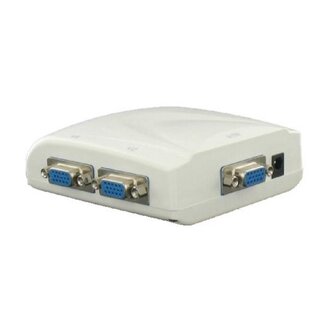 Dolphix VGA splitter 1 naar 4 - actief / beige