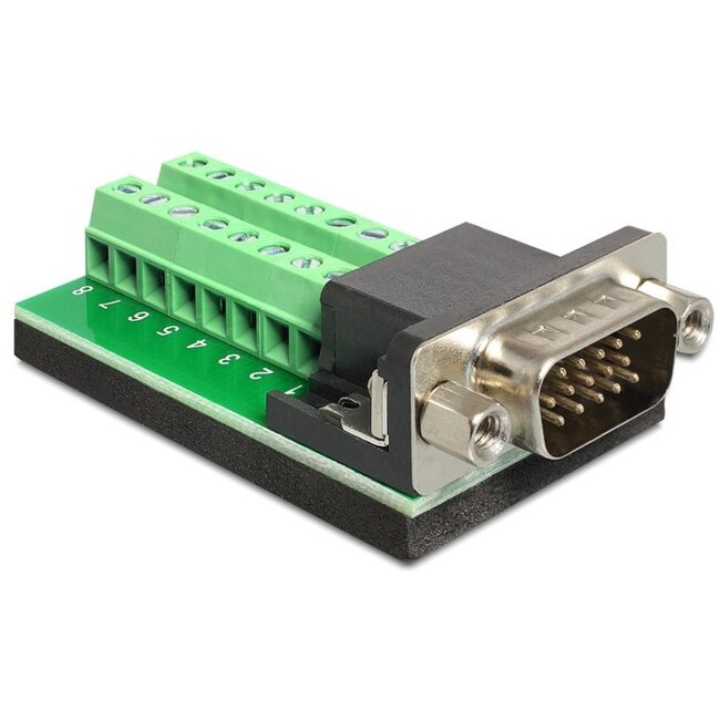 Schroefbare VGA (m) connector