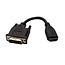 DVI-D Dual Link (m) - HDMI (v) adapter / zwart - 0,15 meter