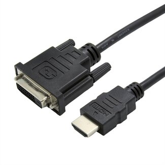 Value HDMI (m) - DVI-D Dual Link (v) adapter / zwart - 0,15 meter