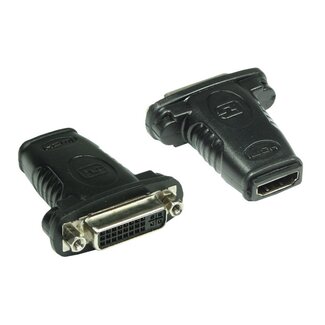 Goobay HDMI (v) - DVI-I Dual Link (v) adapter / zwart