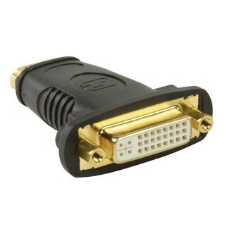 Goobay Premium HDMI (v) - DVI-I Dual Link (v) adapter / zwart