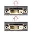 DVI-D Dual Link (m) - HDMI (v) adapter / haaks naar boven