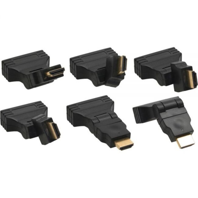 HDMI (m) - DVI-I Dual Link (v) adapter / draaibaar