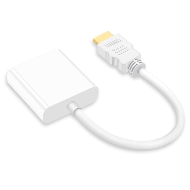 HDMI naar VGA adapter / wit - 0,15 meter
