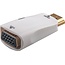 HDMI naar VGA + 3,5mm Jack adapter met HDCP - compact / wit