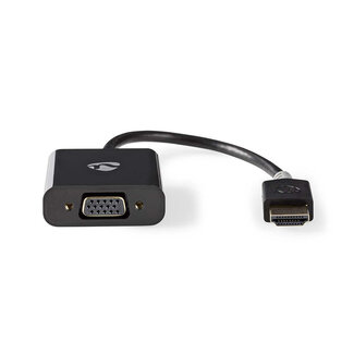 Nedis Nedis HDMI naar VGA + 3,5mm Jack & Micro USB adapter / zwart - 0,20 meter