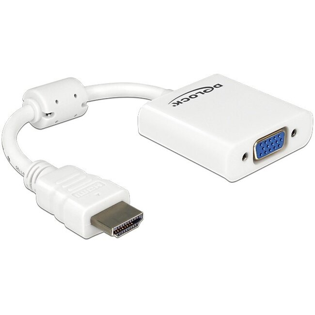 Premium HDMI naar VGA adapter / wit - 0,15 meter