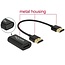 Premium HDMI naar VGA adapter met losse kabel / zwart - 0,15 meter
