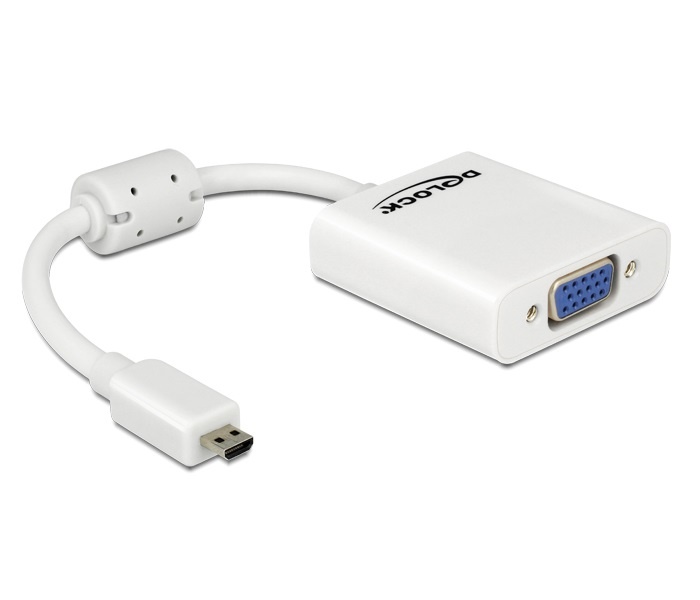 DeLOCK 65347. Aansluiting 1: VGA (D-Sub), Aansluiting 2: HDMI Type D (Micro), Aansluiting 1 type: Mannelijk