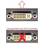 DVI-I (m) naar VGA (v) adapter - 90° haaks naar boven / zwart