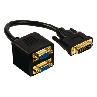 Cablexpert DVI-I (m) naar 2x VGA (v) splitter - 0,20 meter