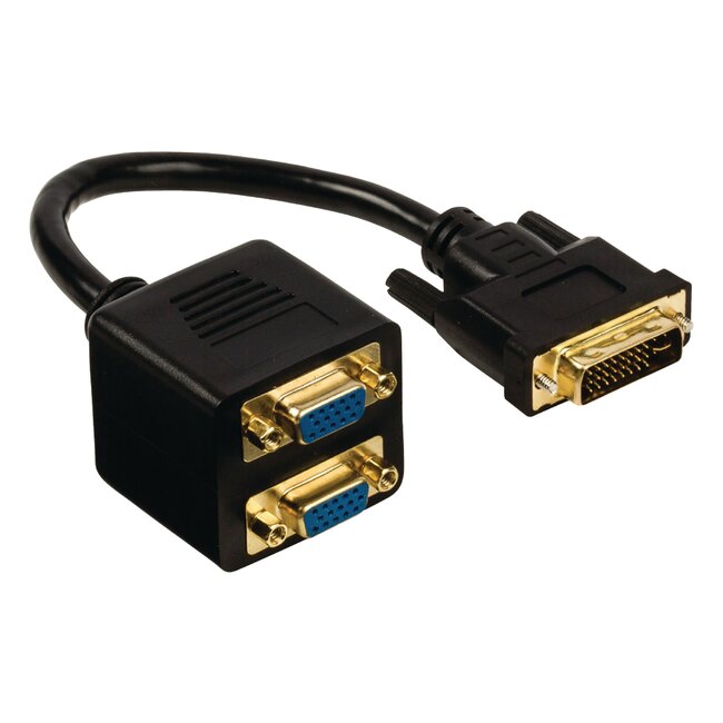 DVI-I (m) naar 2x VGA (v) splitter - 0,20 meter