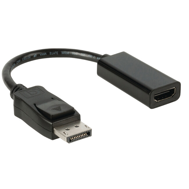 DisplayPort naar HDMI adapter - DP 1.1 / HDMI 1.3 (Full HD 1080p) / zwart - 0,15 meter