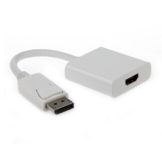 Cablexpert DisplayPort naar HDMI adapter - DP 1.1 / HDMI 1.3 (Full HD 1080p) / wit - 0,10 meter