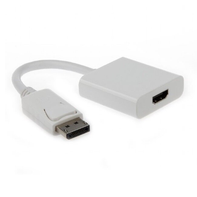 DisplayPort naar HDMI adapter - DP 1.1 / HDMI 1.3 (Full HD 1080p) / wit - 0,10 meter