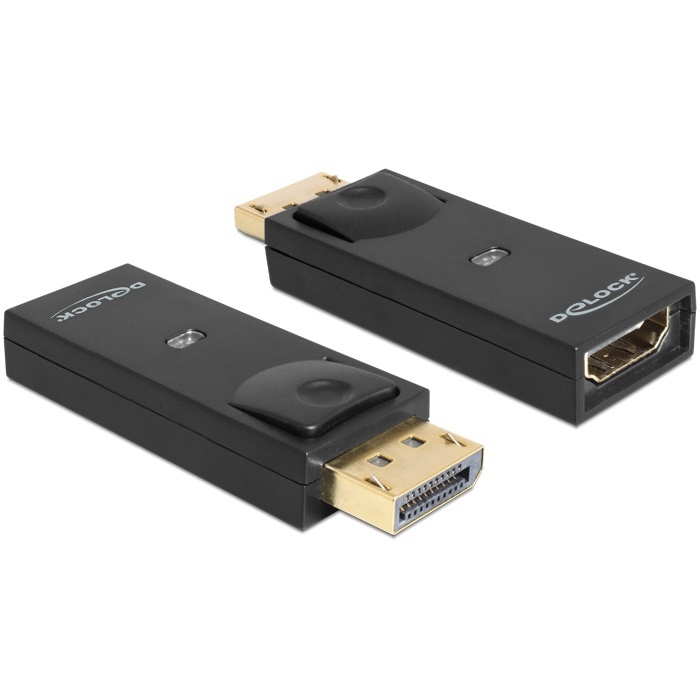 Delock - DisplayPort naar HDMI Beeldscherm Adapter - zwart