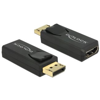 DeLOCK DeLOCK premium DisplayPort naar HDMI adapter - DP 1.2 / HDMI 1.4 (4K 30Hz) / zwart
