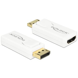 DeLOCK DeLOCK premium DisplayPort naar HDMI adapter - DP 1.2 / HDMI 1.4 (4K 30Hz) / wit