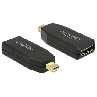 DeLOCK DeLOCK premium Mini DisplayPort naar HDMI actieve adapter - DP 1.2 / HDMI 1.4 (4K 30Hz) / zwart