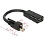 Premium Mini DisplayPort 1.2 naar HDMI 1.4 actieve adapter (4K 30 Hz) / zwart - 0,20 meter