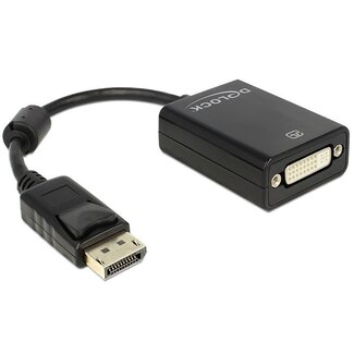 DeLOCK DeLOCK premium DisplayPort naar DVI adapter - DP 1.1 (1920 x 1200) / zwart - 0,15 meter