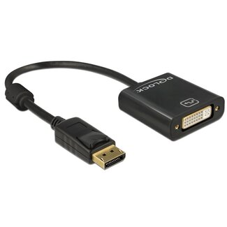 DeLOCK DeLOCK premium DisplayPort naar DVI adapter - DP1.2 (1920 x 1200) / zwart - 0,20 meter