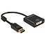 DeLOCK premium DisplayPort naar DVI adapter - DP1.2 (1920 x 1200) / zwart - 0,20 meter