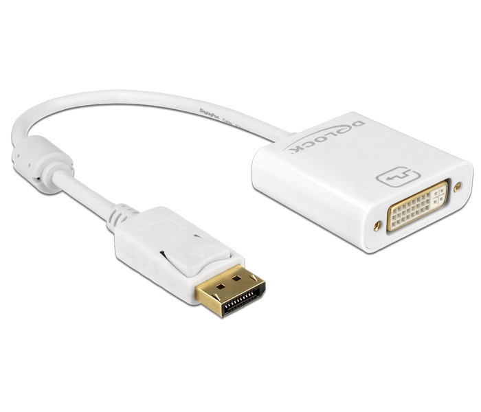 DisplayPort - DVI | Adapter | 0.20 meter | DisplayPort 1.2/DVI-I Dual Link | DeLOCK