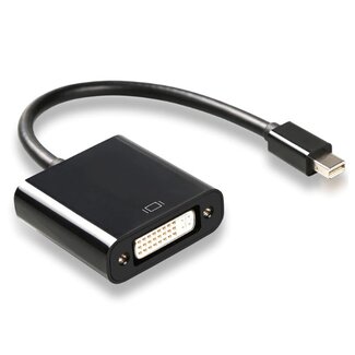 Dolphix Mini DisplayPort 1.1 naar DVI adapter (1920 x 1200) / zwart - 0,15 meter