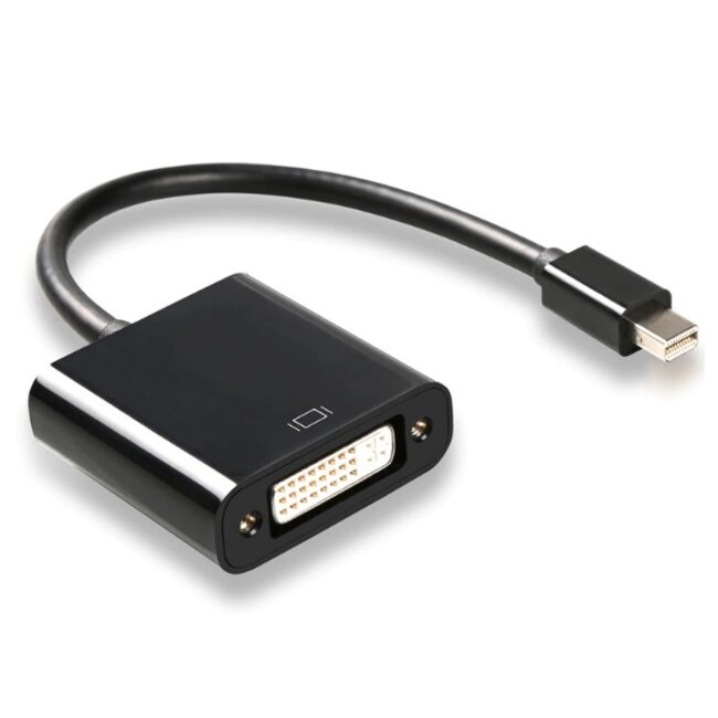 Mini DisplayPort 1.1 naar DVI adapter (1920 x 1200) / zwart - 0,15 meter