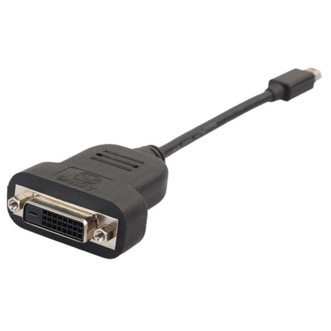 Mini DisplayPort 1.1 naar DVI actieve adapter (1920 x 1200) / zwart - 0,15 meter
