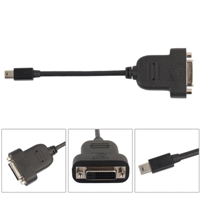 Mini DisplayPort 1.1 naar DVI actieve adapter (1920 x 1200) / zwart - 0,15 meter
