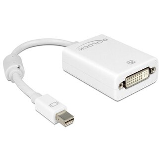 DeLOCK Premium Mini DisplayPort 1.1 naar DVI adapter (1920 x 1200) / wit - 0,15 meter