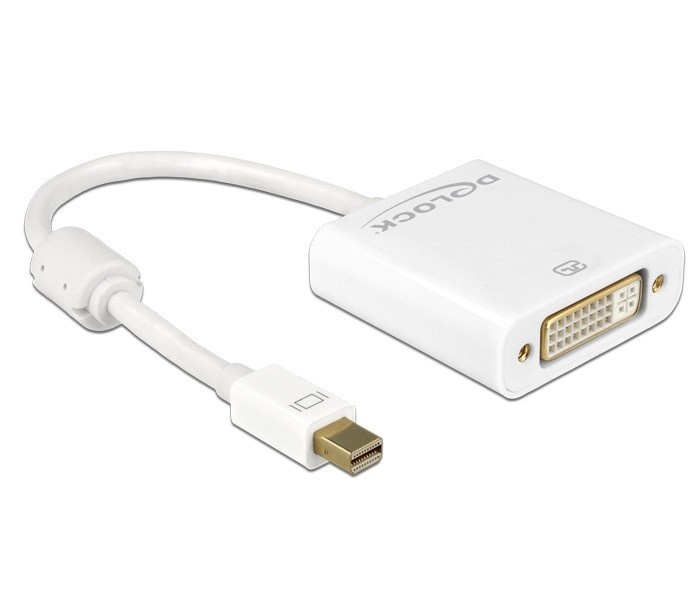 DeLOCK 62606. Snoerlengte: 0,2 m, Aansluiting 1: Mini DisplayPort, Aansluiting 2: DVI-I. Aantal per verpakking: 1 stuk(s), Type verpakking: Doos