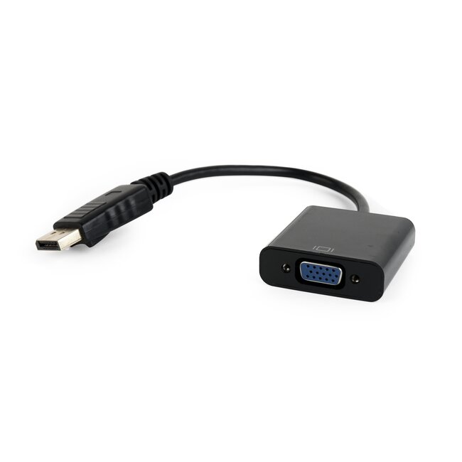 DisplayPort 1.1 naar VGA adapter / zwart - 0,15 meter