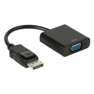 S-Impuls DisplayPort 1.1 naar VGA adapter / zwart - 0,20 meter