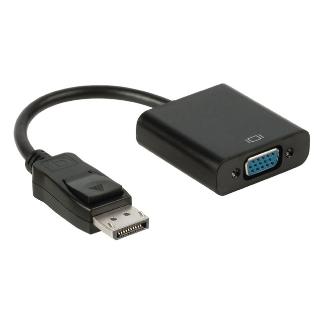 DisplayPort 1.1 naar VGA adapter / zwart - 0,20 meter