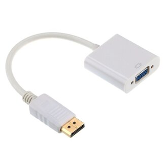 Cablexpert DisplayPort 1.1 naar VGA adapter / wit - 0,20 meter