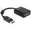 DeLOCK premium DisplayPort naar VGA adapter - DP1.2 (1920 x 1200) / zwart - 0,10 meter