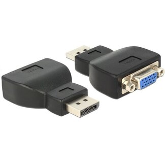 DeLOCK DeLOCK premium DisplayPort naar VGA adapter - DP1.2 (1920 x 1200) / zwart