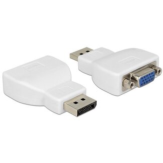 DeLOCK DeLOCK premium DisplayPort naar VGA adapter - DP1.2 (1920 x 1200) / wit