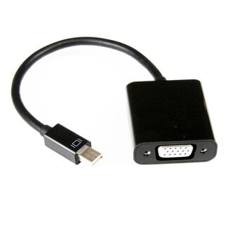 Dolphix Mini DisplayPort 1.1 naar VGA adapter / zwart - 0,15 meter