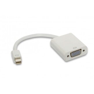 Dolphix Mini DisplayPort 1.1 naar VGA adapter / wit - 0,15 meter