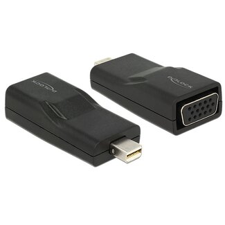 DeLOCK Premium Mini DisplayPort 1.2 naar VGA adapter / zwart