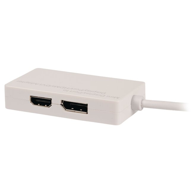 Mini DisplayPort 1.1 naar HDMI, DVI en DisplayPort adapter / wit - 0,20 meter